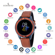 Carregar imagem no visualizador da galeria, Relógio de Madeira Smart Bluetooth 5.0
