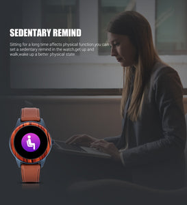 Relógio de Madeira Smart Bluetooth 5.0
