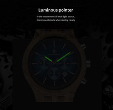 Carregar imagem no visualizador da galeria, Relógio de Madeira Sports Chronograph
