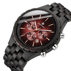 Relógio de Madeira Sports Chronograph