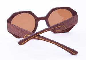 Óculos de Madeira Oversized